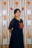 Black Patchwork Kurta