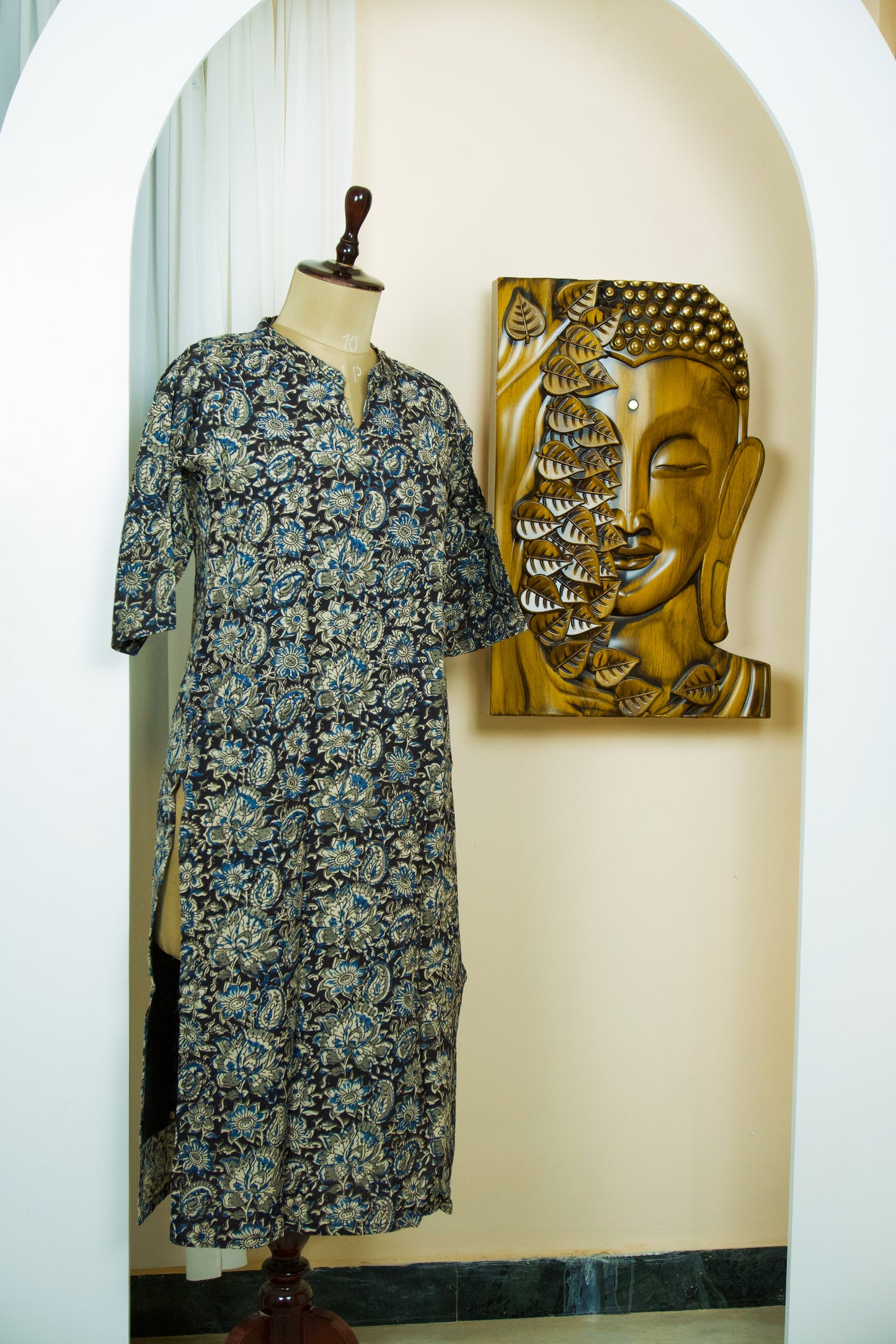 Jamini Black Kalamkari Charm