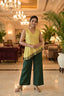 Manya – Lemon Yellow Pleated Peplum Short Kurti | Afterglow