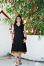 Nandini – Black Sleeveless Short Kurti | Afterglow