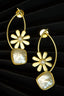 Silver Toned Oxidized Earrings