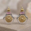 SARA - Dual Tone Premium Brass Earrings