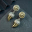 SARA - Dual Toned Premium Sangu Brass Earrings
