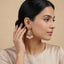 Premium - Statement Monalisa stone Studs with pearls - Broad