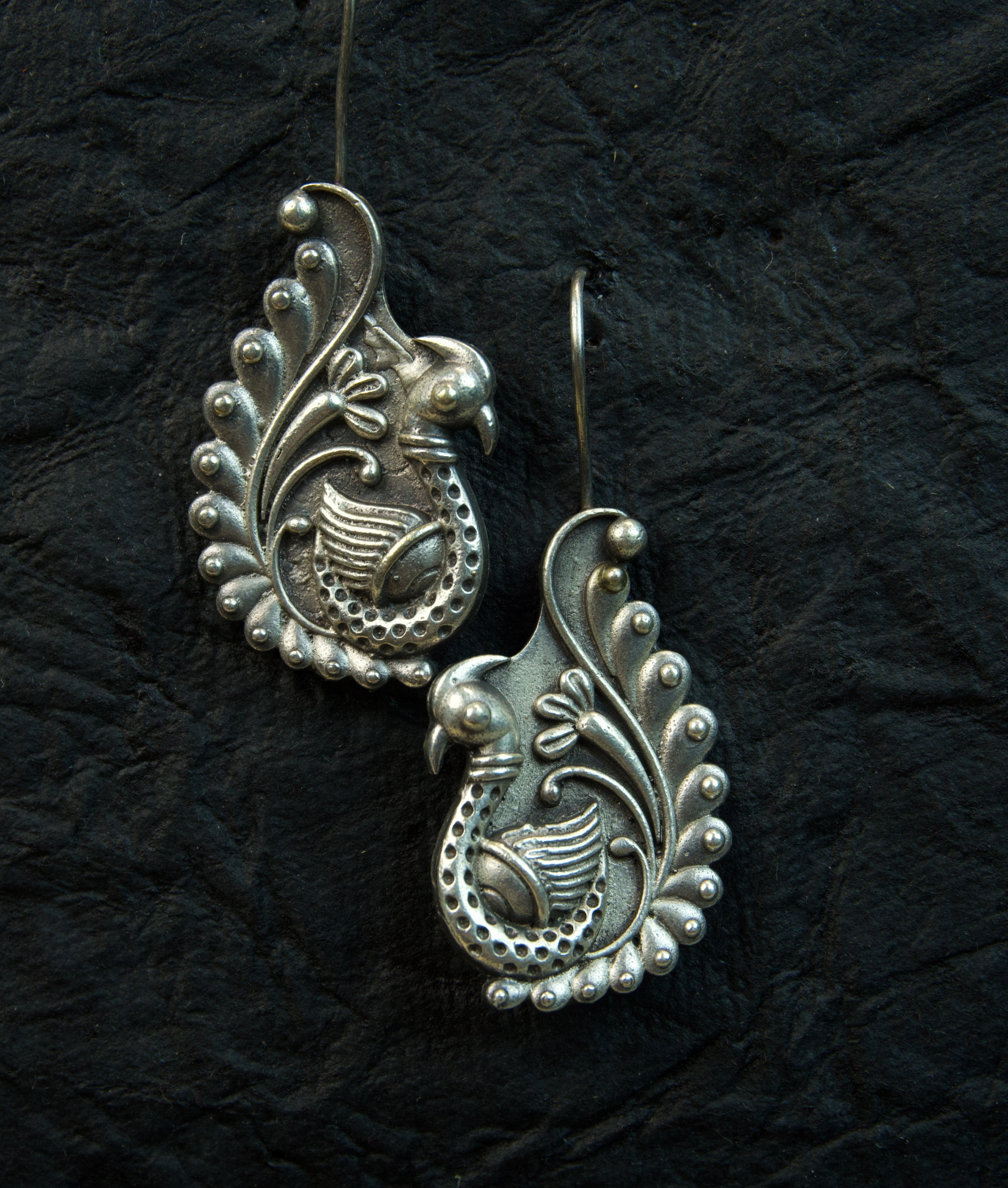 MYRA - Silver Toned BRASS Earrings