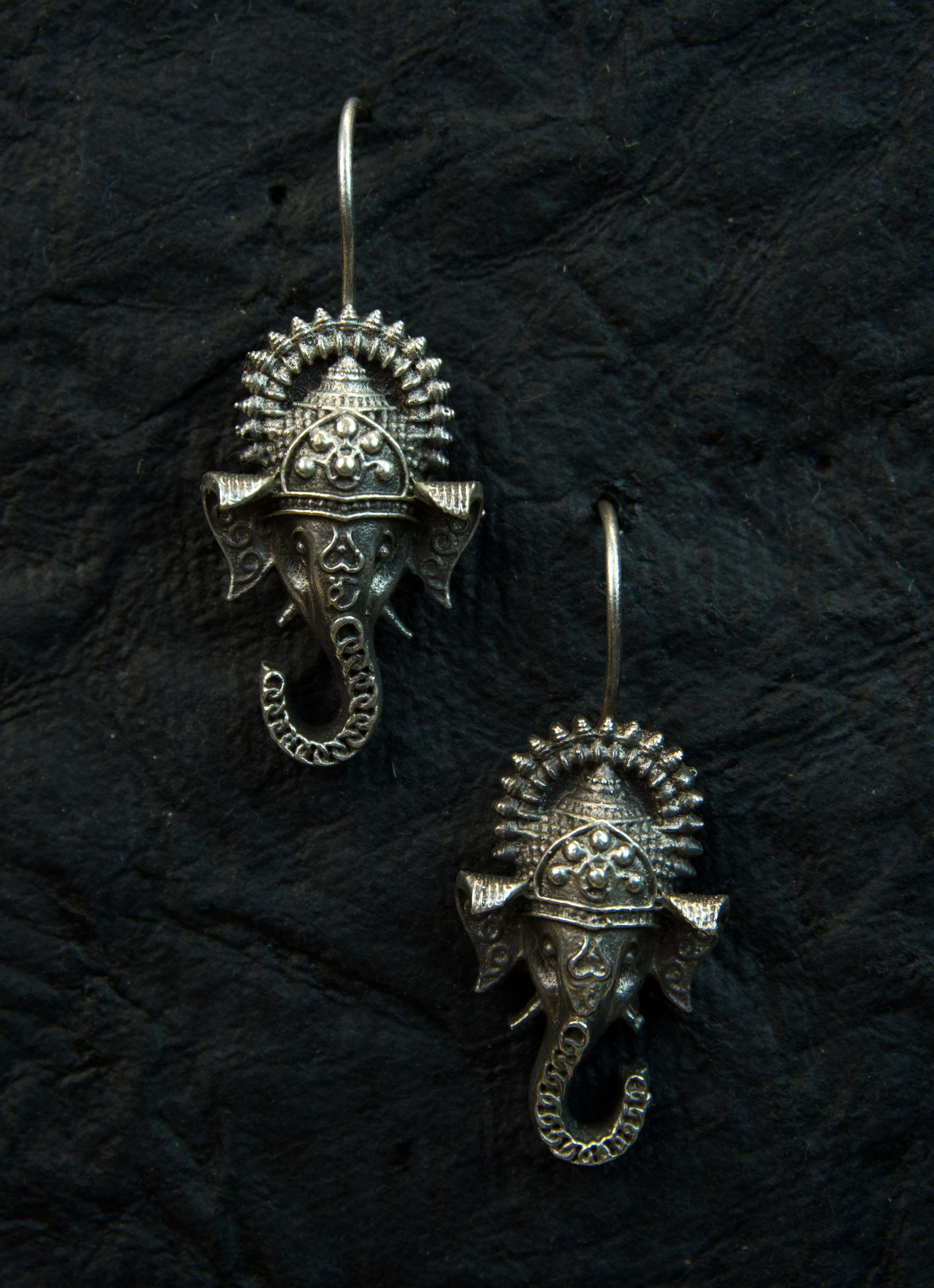 MYRA - Silver Toned BRASS Earrings