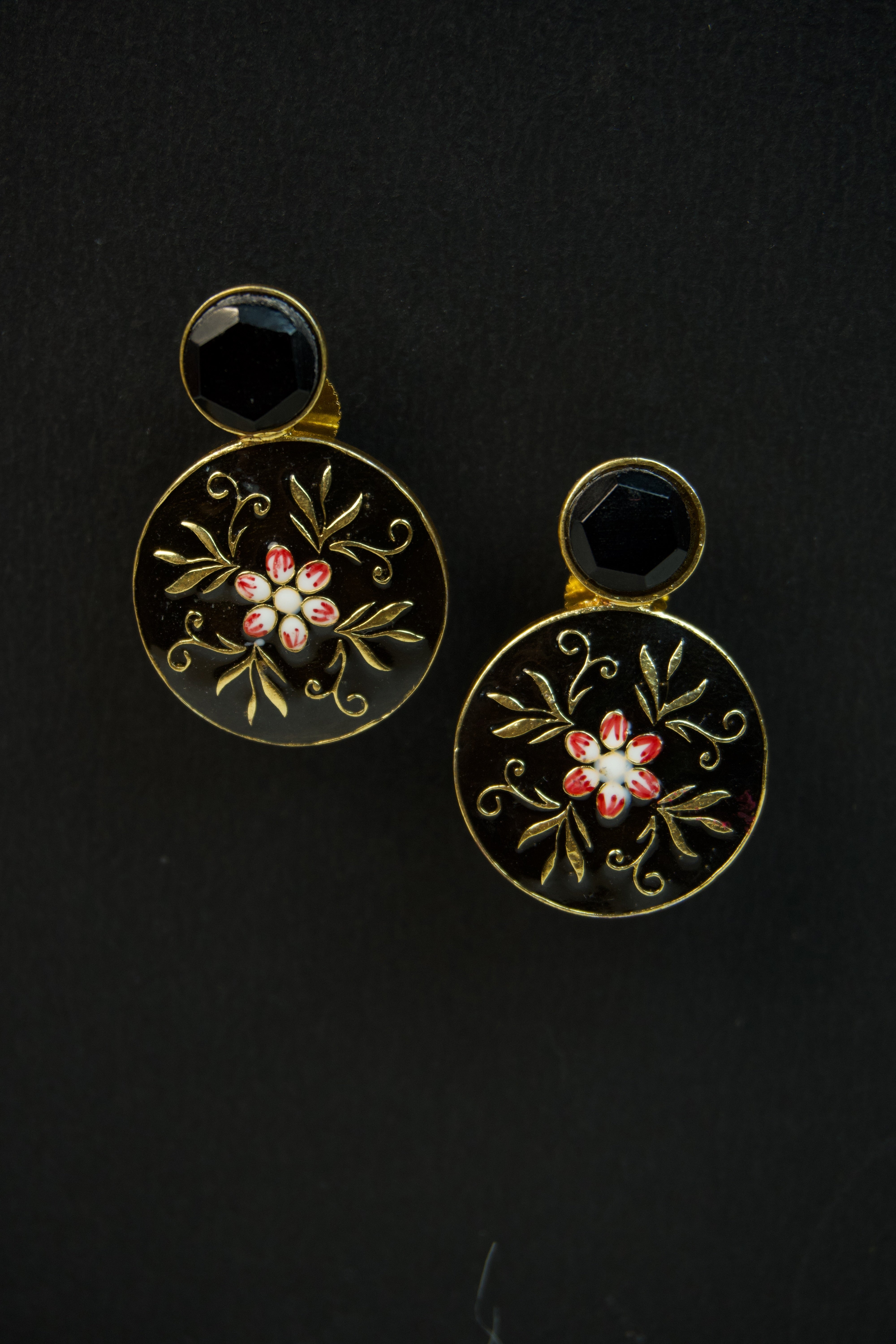 SYRA - MEENAKARI Brass Earrings - 6 Secondary image