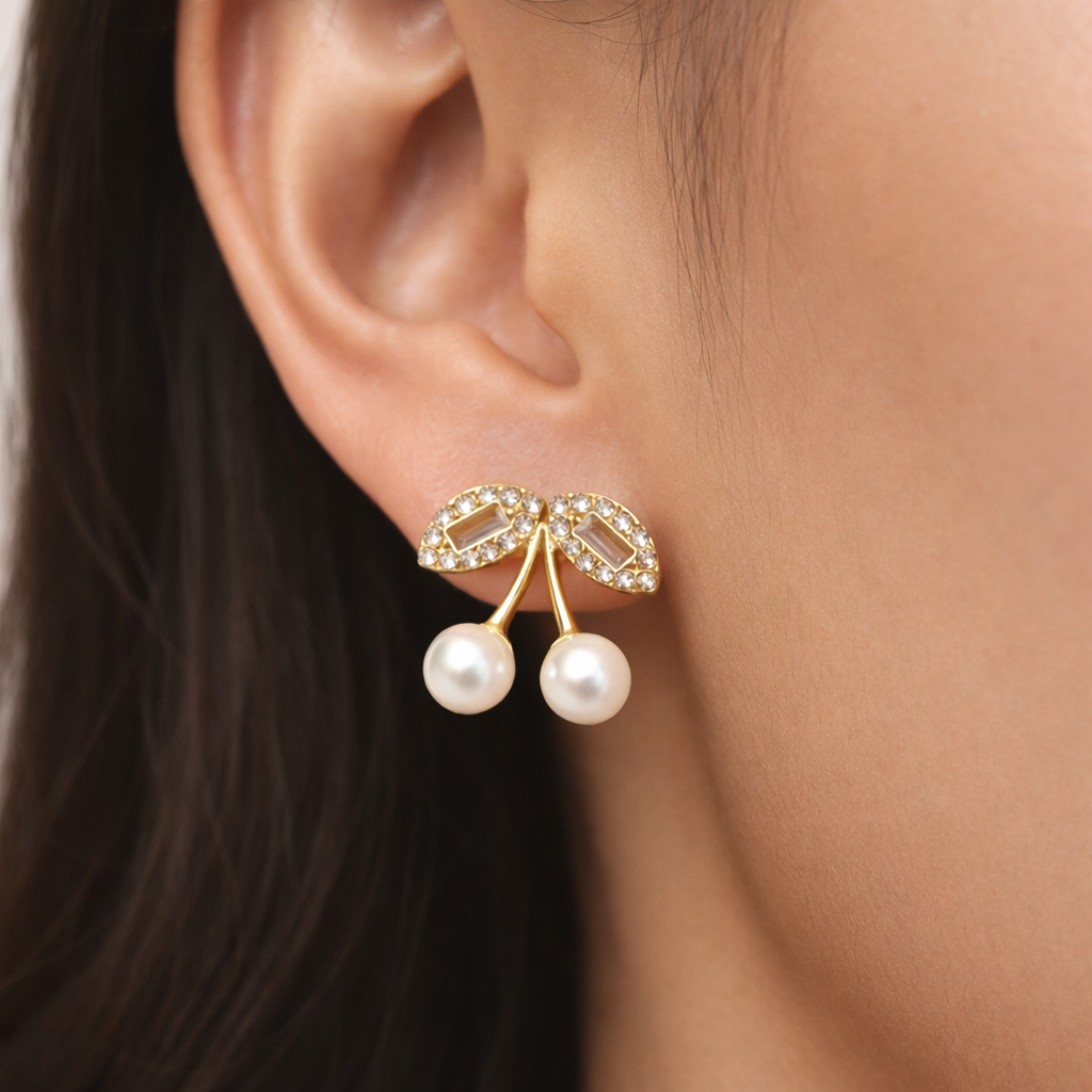 LYRA - AURA - PEARL STATEMENT EARRINGS - 4 Secondary image