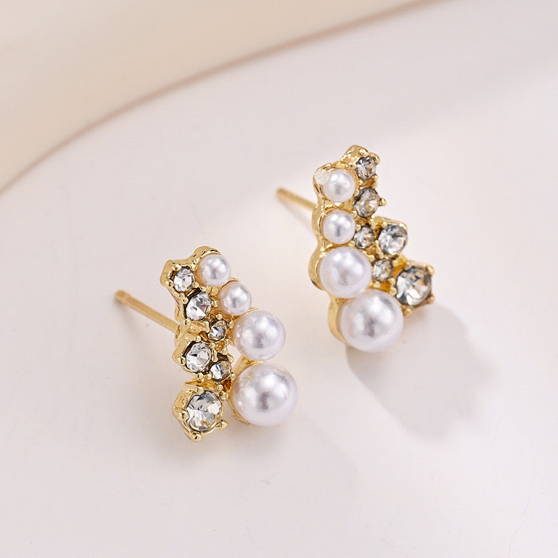 LYRA - AURA - PEARL STATEMENT EARRINGS - 14