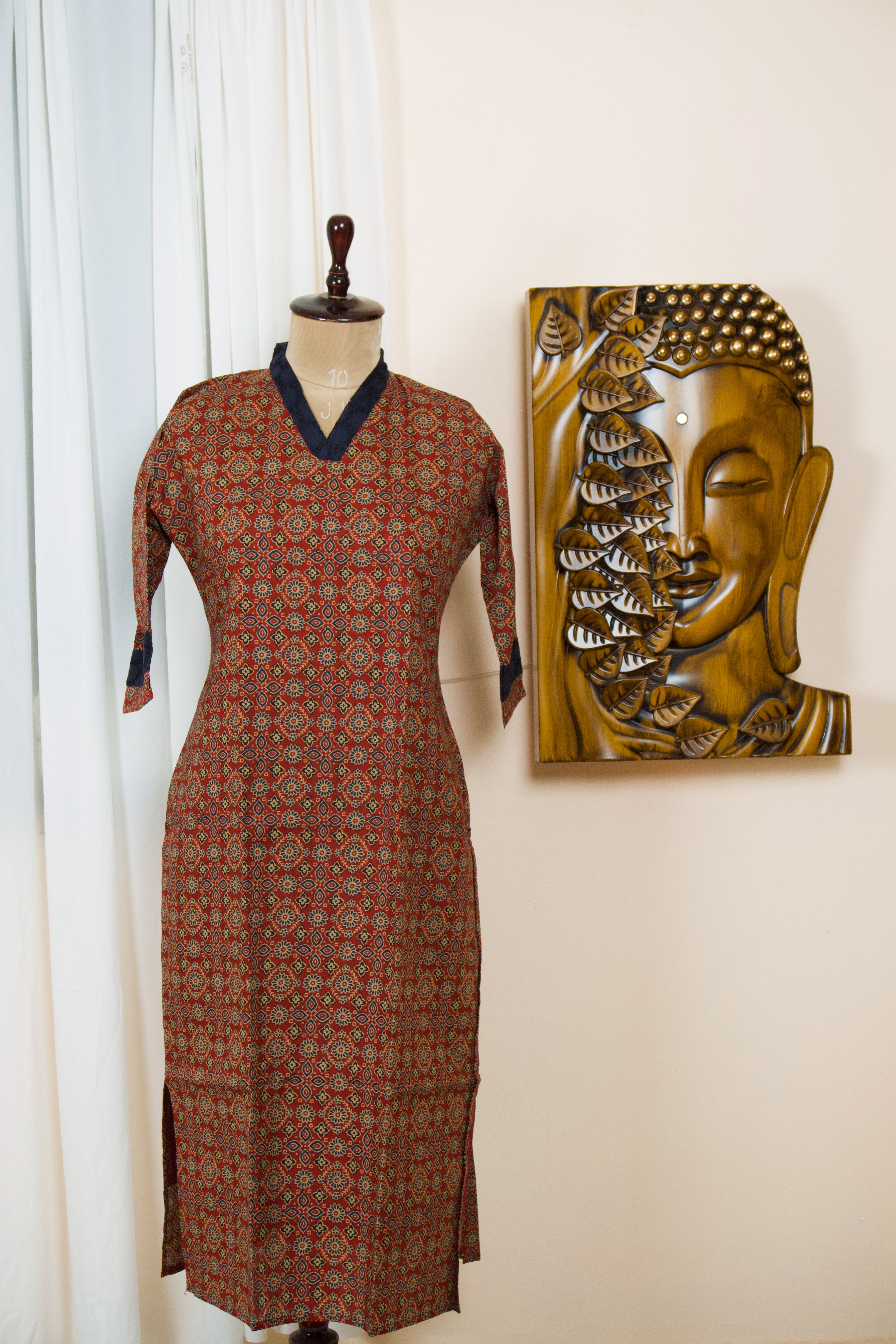 Headturner Ajark Pure Cotton Kurta Secondary image