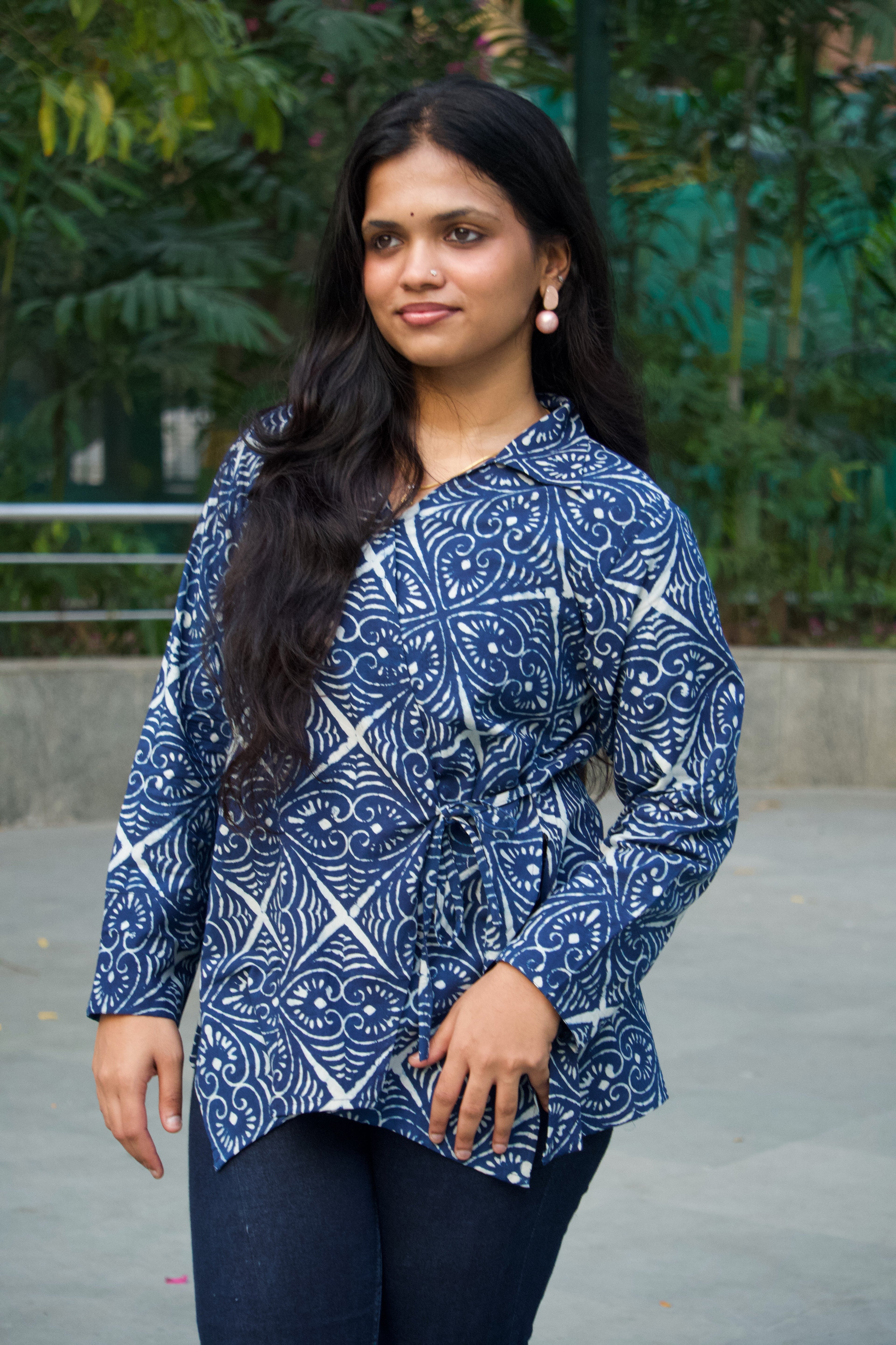 Elan - Kiva Wrap Shirt  (asymmetric)