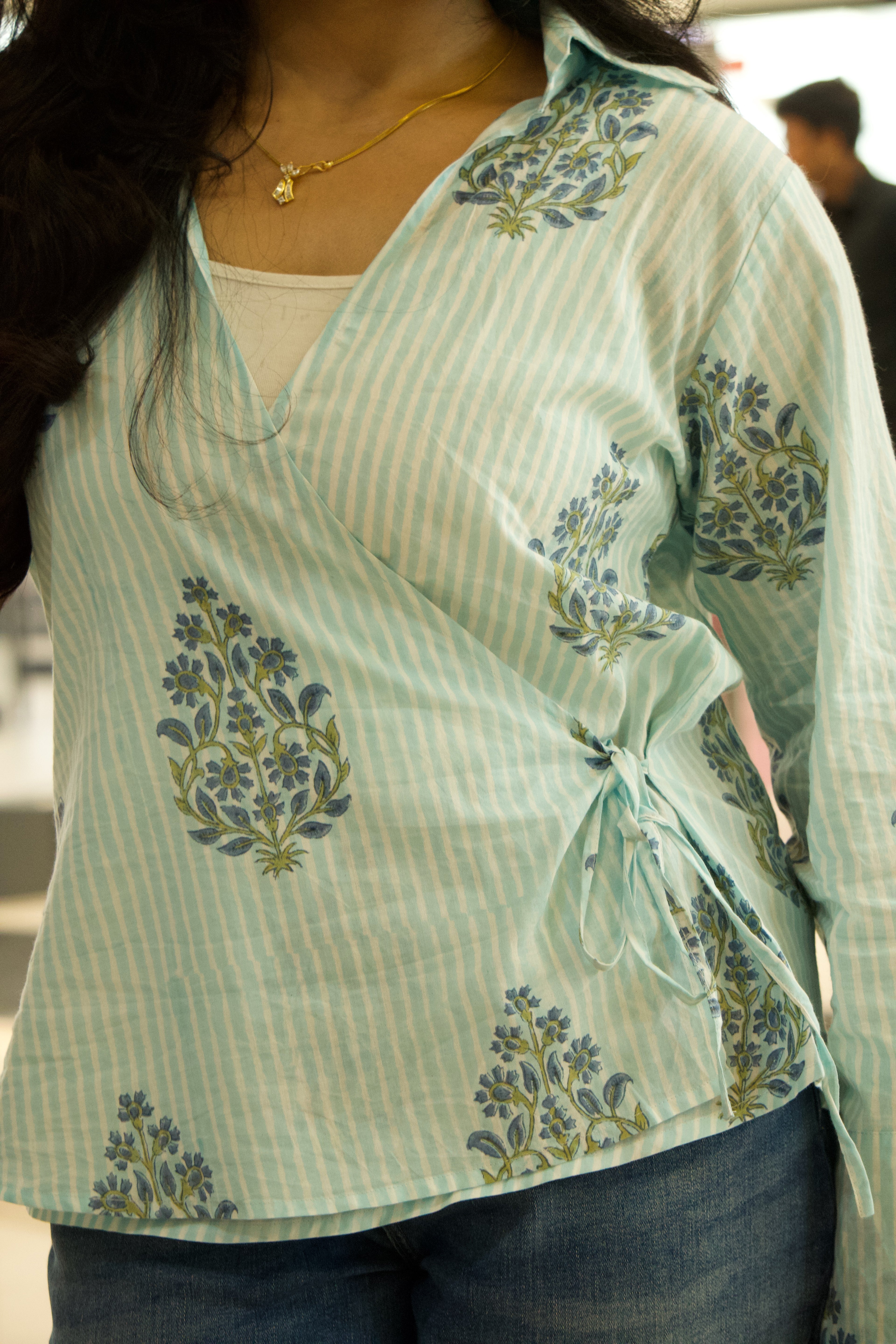 Elan - Riya Wrap Shirt (Asymmetric)