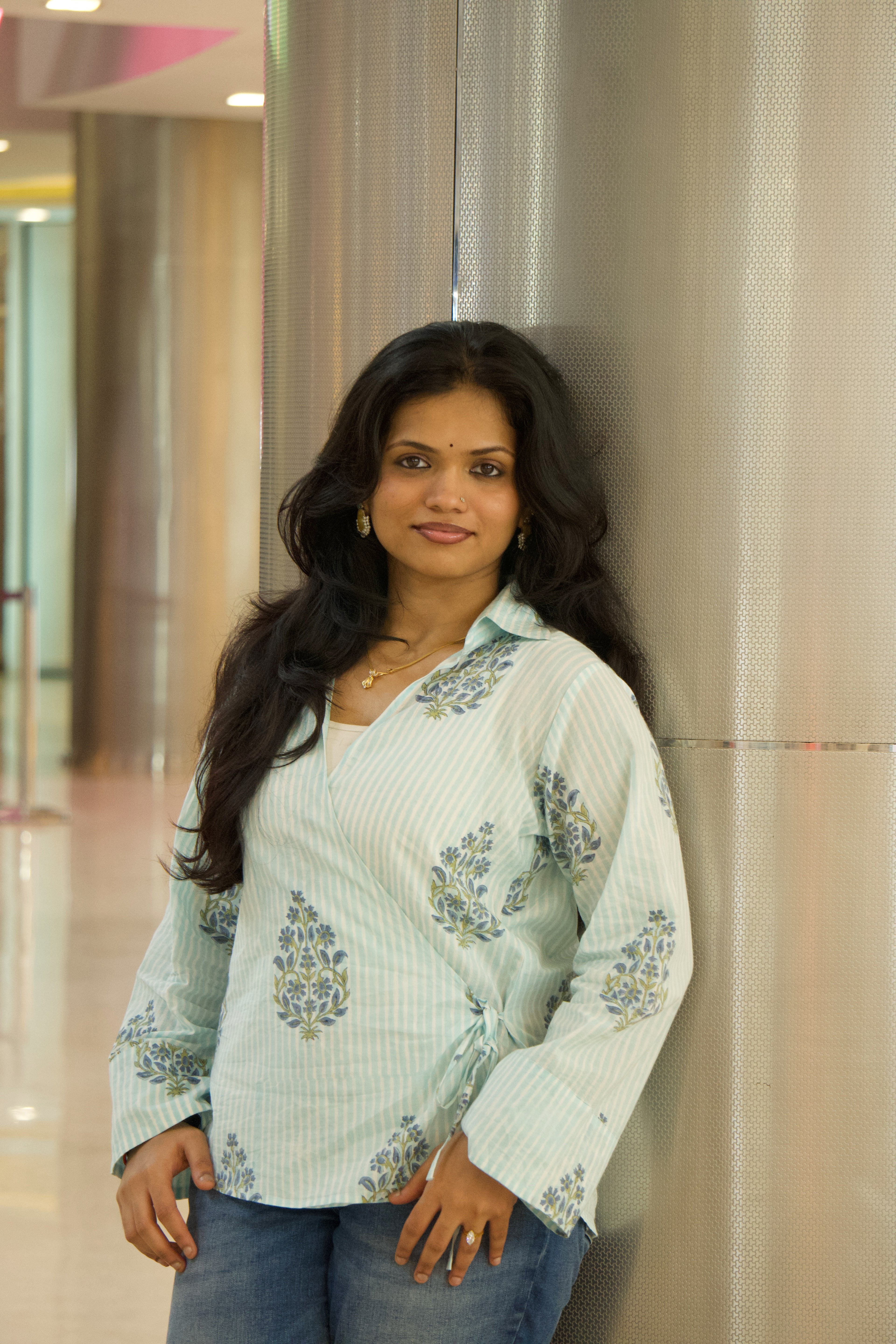 Elan - Riya Wrap Shirt (Asymmetric)