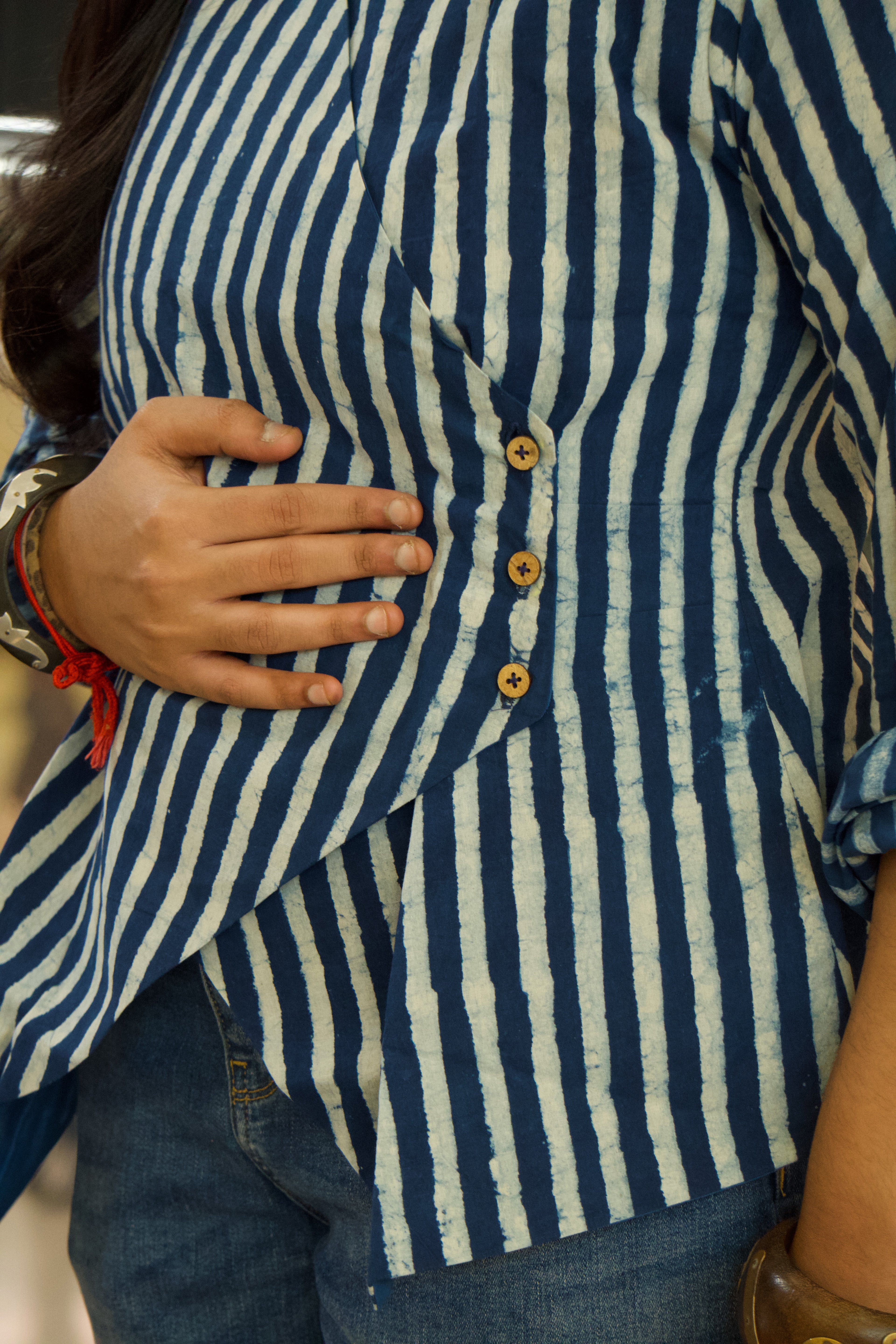 Elan - Zoya Assymetric Wrap Shirt