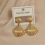 SUGA - Gold Toned Seashell Drop Earrings For Women