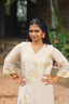 Ambili - Pure Cosmos Silk Kurta with Placement Print