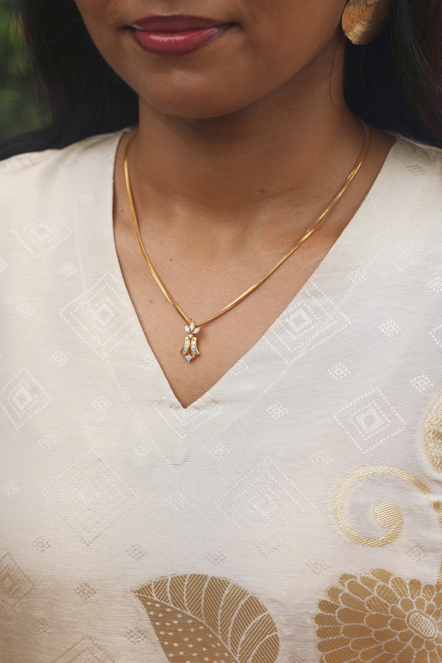Ambili – അംബിളി – Pure Cosmos Silk Kurta with Placement Print