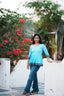 Nila – Turquoise Peplum Short Kurti | Afterglow