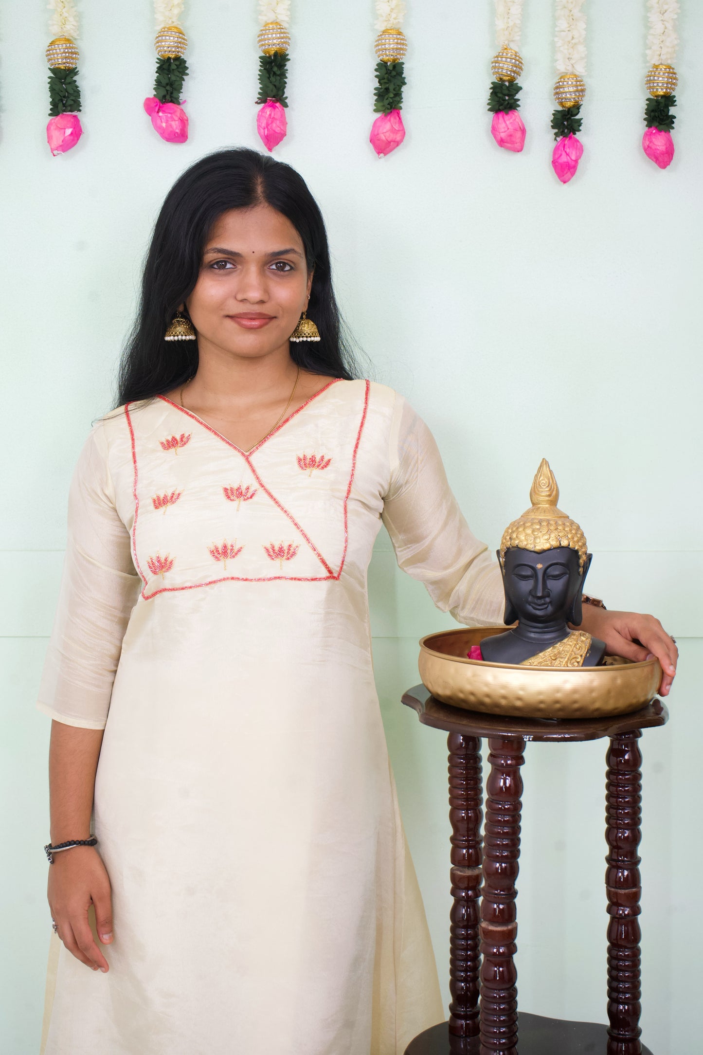  Blooming style with our Onam Spl - Lotus 