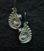Silver Toned - Peacock Earrings