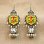 MYRA - Silver Toned BRASS Earrings