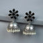 MYRA - Silver Toned BRASS Earrings