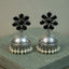 MYRA - Silver Toned BRASS Earrings