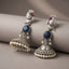 MYRA - Silver Toned Oxidized Earrings