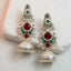 MYRA - Silver Toned BRASS Earrings