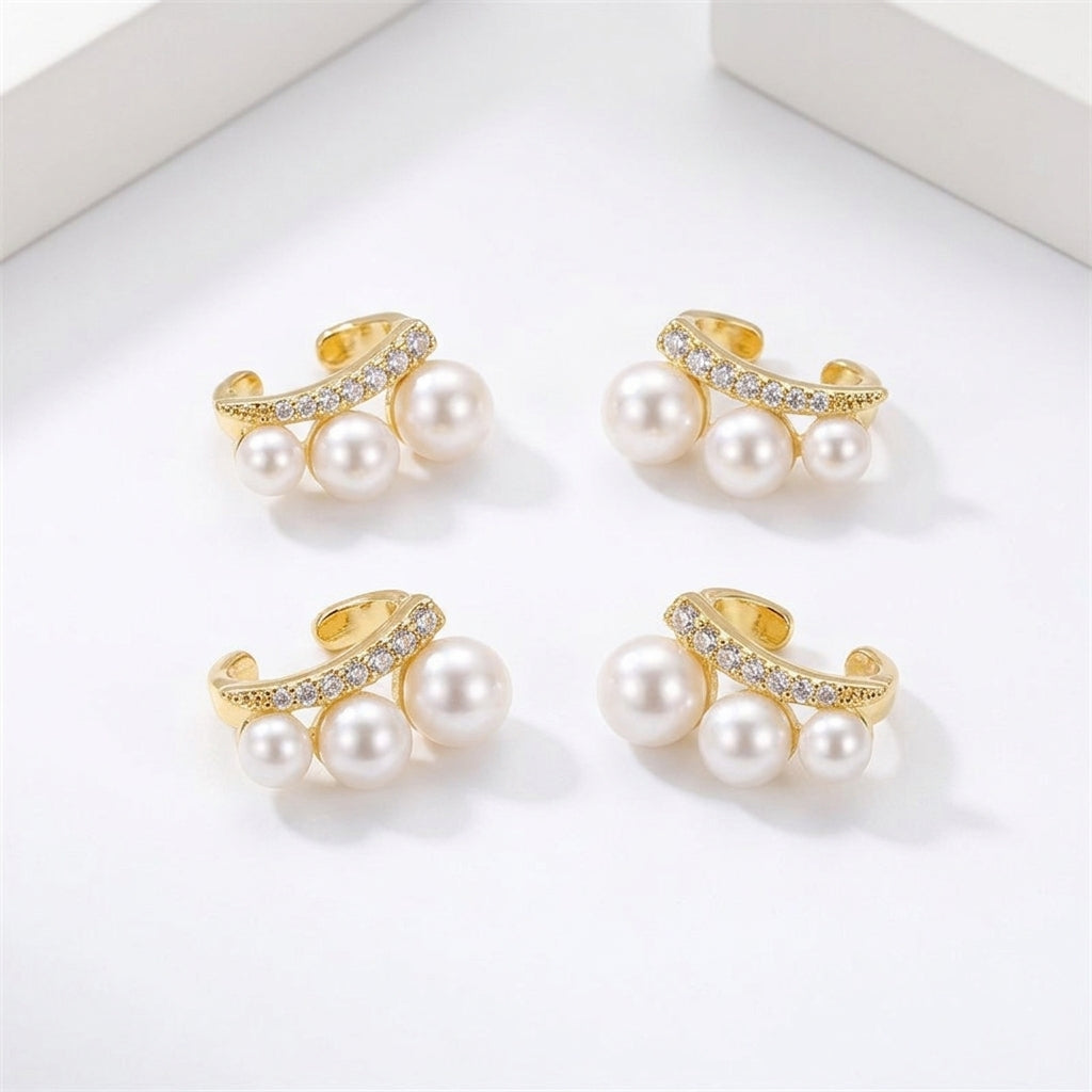 LYRA - AURA - PEARL STATEMENT EARRINGS - 13