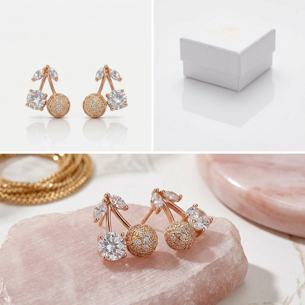 TARA - Anti Tarnish CUTE STATEMENT EARRINGS - 7 Main image