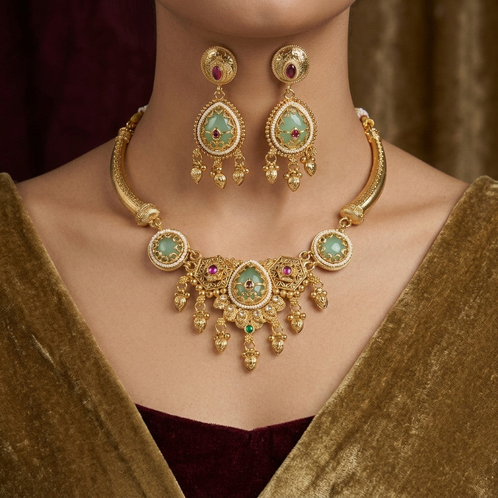 Sabya - Premium Wide Necklaces - 1 Secondary image