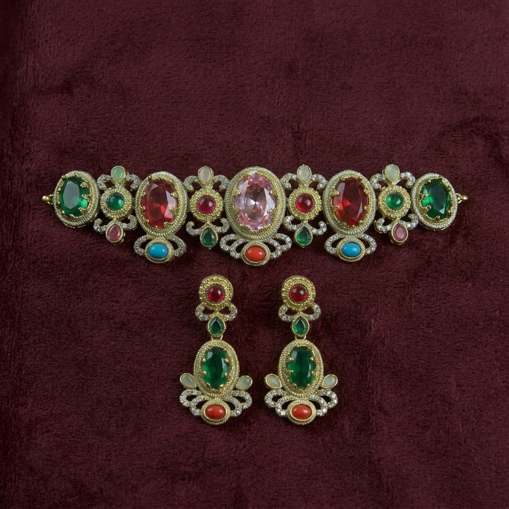 Sabyasachi - Statement Chocker with real stones Main image